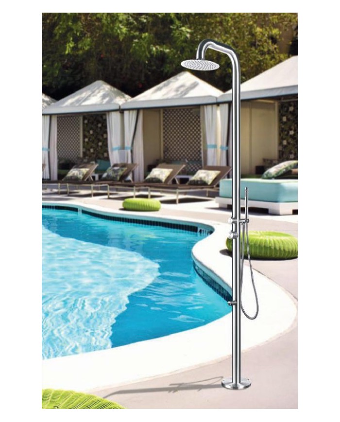 Shower column thermomixing Indoor/Outdoor Inox Lea Mix Icos Floors Height: 230 cm. (LEAMIX)