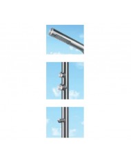 Shower column thermomixing Indoor/Outdoor Inox Lea Mix Icos Floors Height: 230 cm. (LEAMIX)