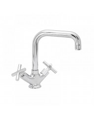 Modea Minimal Retro Chrome Washbasin Faucet Single Hole 150mm Chrome (00-04506)