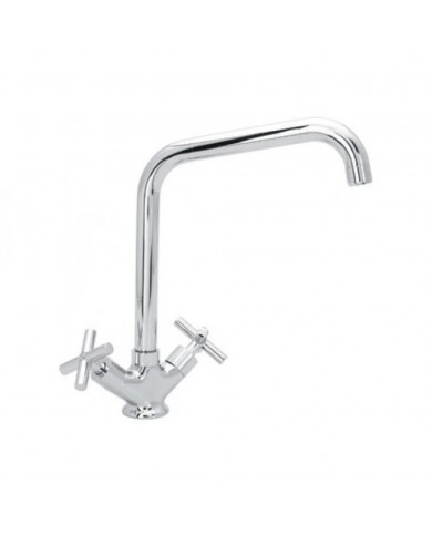 Modea Minimal Retro Chrome Washbasin Faucet Single Hole 200mm Chrome (00-04504)