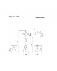 Bugnatese Princeton Retro 3-Hole Automatic Faucet Chrome (812-100)