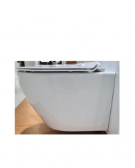 Siamp Fit Rim-Off Hanging Basin White (FIT 325) with Duroplast slim cover antibacterial soft closing