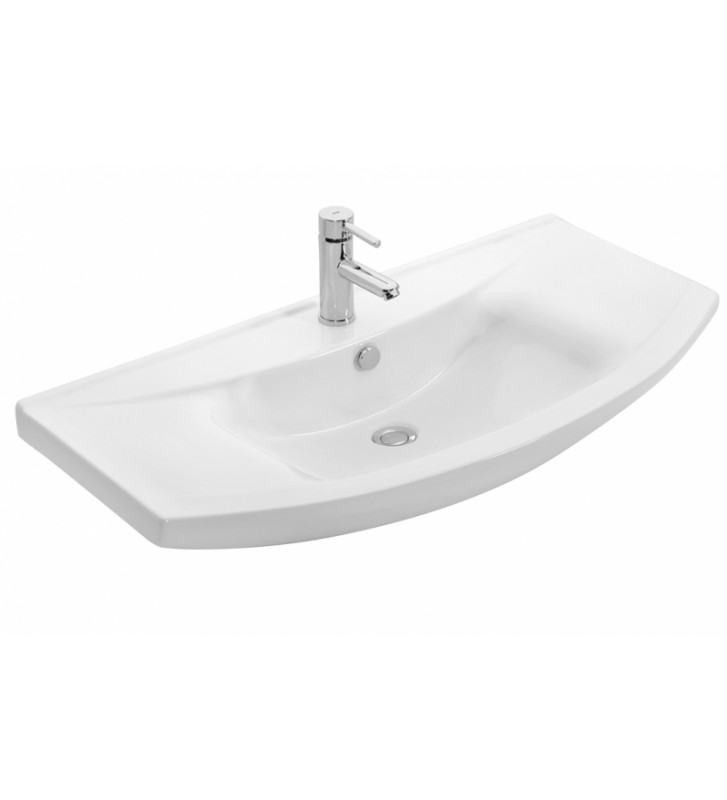 Bathroom Furniture Drop Ritmo 95 Stand, Washbasin, Mirror
