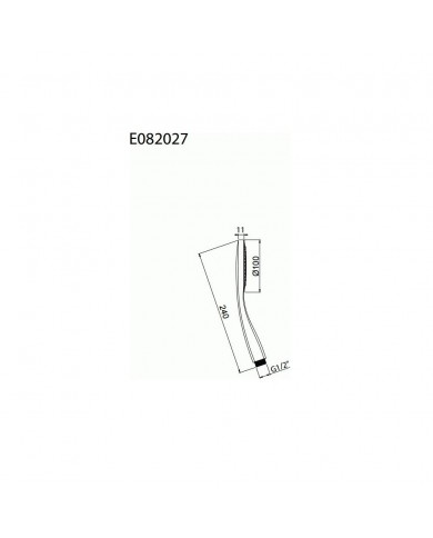 Almar Emotion Shower Faucet Φ10 cm, 24 cm Chrome (E082027-100)