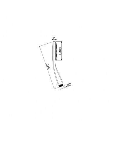 Almar Emotion Multi-Function Shower Handset (3 Settings) Φ10 Chrome (E082051-100)