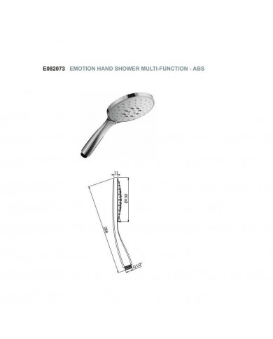 Almar Emotion Multi-Function Shower Handset (3 Settings) Φ13 Chrome (E082073-100)