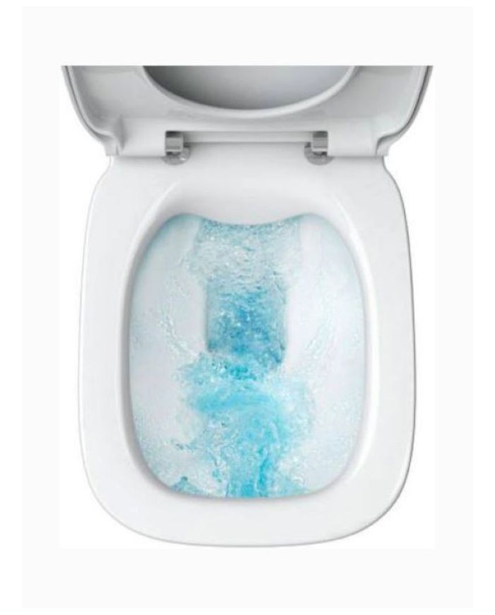Basin Set Bianco Ceramica AIDA 66.5cm Rimless with Cistern with Slim Soft Close Lid, Cover (SAD12000SC-300)