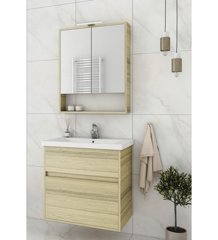 Bathroom Furniture Drop Instinct 65 Hanging Furniture Base, Washbasin, Mirror