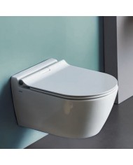 Hanging Bowl White Serel Smart SM25 (51.5 cm) With Bakelite Slim Soft close removable cover (9005SC-300)