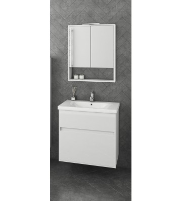 Bathroom Furniture Drop Instinct 65 Hanging Furniture Base, Washbasin, Mirror
