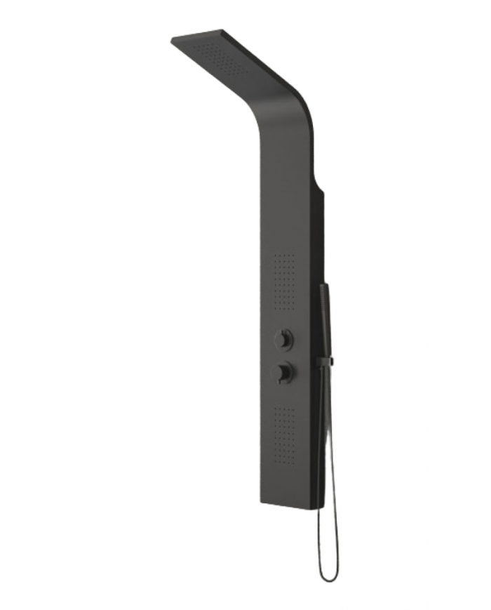 Hydromassage column - Shower Karag Nero A7304B Black Matt Thermomix 4 outlets from Anodized Aluminum Height 140 cm Hydromassage column - Shower Karag Nero A7304B Black Matt Thermomix 4 outlets from Anodized Aluminum Height 140 cm