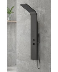 Hydromassage column - Shower Karag Nero A7304B Black Matt Thermomix 4 outlets from Anodized Aluminum Height 140 cm Hydromassage column - Shower Karag Nero A7304B Black Matt Thermomix 4 outlets from Anodized Aluminum Height 140 cm