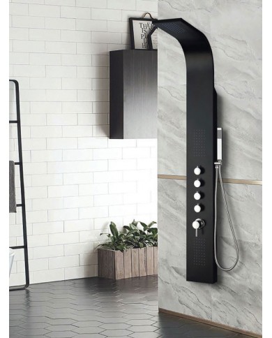 Στήλη Ντουζ Eclipse Black Matt Αλουμινίου (Stav - Eclipse Black)