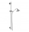 Shower Rod With Spiral And Telephone Ferro Retro Chrome N160 Shower Rod With Spiral And Telephone Ferro Retro Chrome N160