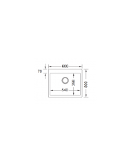 Undermount Duralit Synthetic Heavy Duty Sink with One Trough (60x50cm)