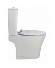 Σετ Λεκάνη Siamp Icon 3100 Rim-Off  Χ.Π Soft closing slim Κάλυμμα & Καζανάκι με διπλό μηχανισμό Πισωστόμια