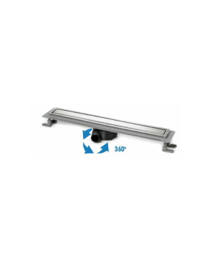 Floor Siphon Tema Shower Channel with Adjustable Height Inox Body With Reversible Grille