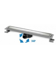 Floor Siphon Tema Shower Channel with Adjustable Height Inox Body With Reversible Grille