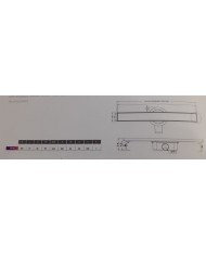 Floor Siphon Tema Shower Channel with Adjustable Height Inox Body With Reversible Grille