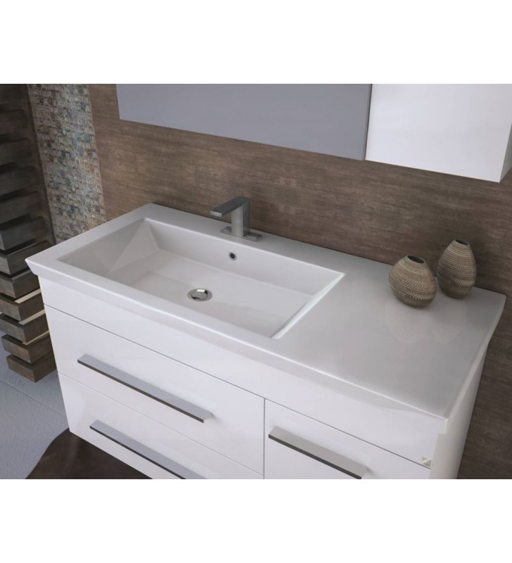 Έπιπλο Μπάνιου Drop STATUS 100 White