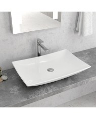 Νιπτήρας Επικαθήμενος Λευκός LT 1018 Karag 60x40x13cm