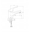 Giove washbasin faucet (automatic valve) GV075CR