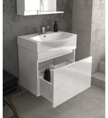 Bathroom Furniture Drop Senso 65 Hanging Furniture Stand, Washbasin, Mirror
