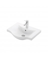 Νιπτήρας Μπάνιου Πορσελάνης Κρεμαστός Basic  7055 Karag 55x45x17,5cm