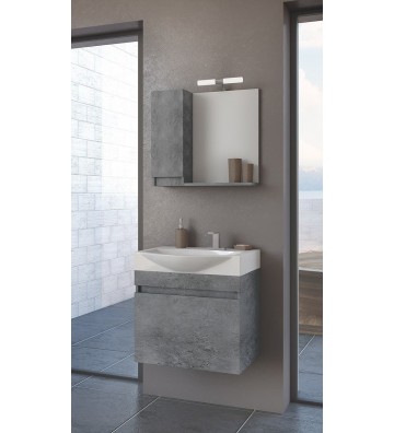 Bathroom Furniture Drop Senso 65 Hanging Furniture Stand, Washbasin, Mirror
