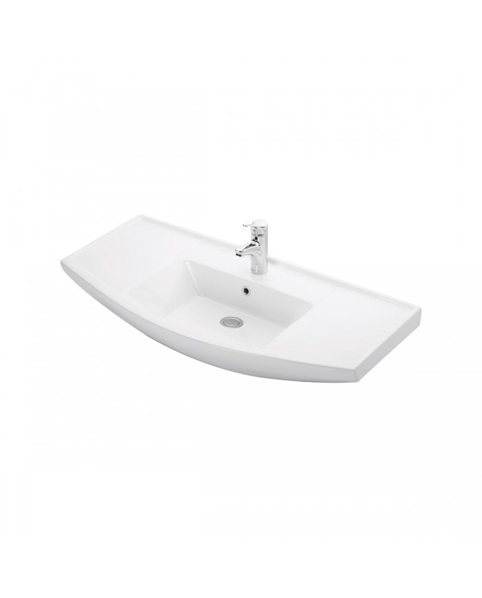 Porcelain Bathroom Sink Wall-Mounted Bianna 4841 Karag 101x50x18.5cm