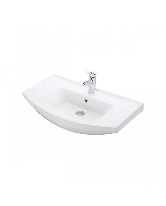 Porcelain Bathroom Sink Wall-Mounted Bianna 4843 Karag 80x50x18.5cm