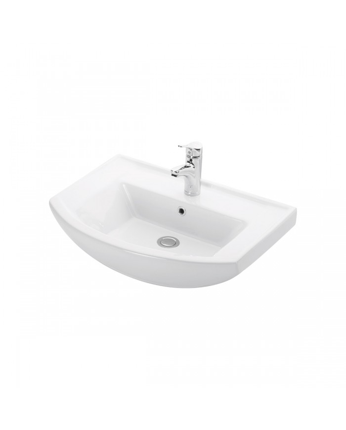 Porcelain Bathroom Sink Wall-Mounted Bianna 4844 Karag 65x50x18.5cm