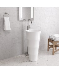 Porcelain Bathroom Sink Floor-Mounted Louvre G 309 Karag Ø42x83cm