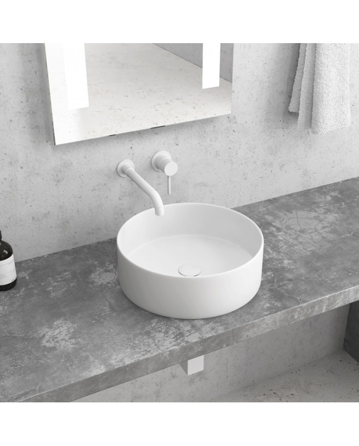 Countertop Round Washbasin White Matt LT 3134-MMW Karag Ø35.5x12cm