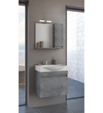Bathroom Furniture Drop Senso 65 Hanging Furniture Stand, Washbasin, Mirror
