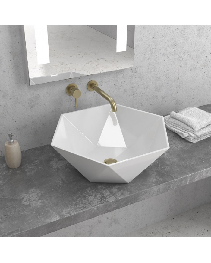 Porcelain Bathroom Sink Countertop LT 1140 Karag 45x45x17cm