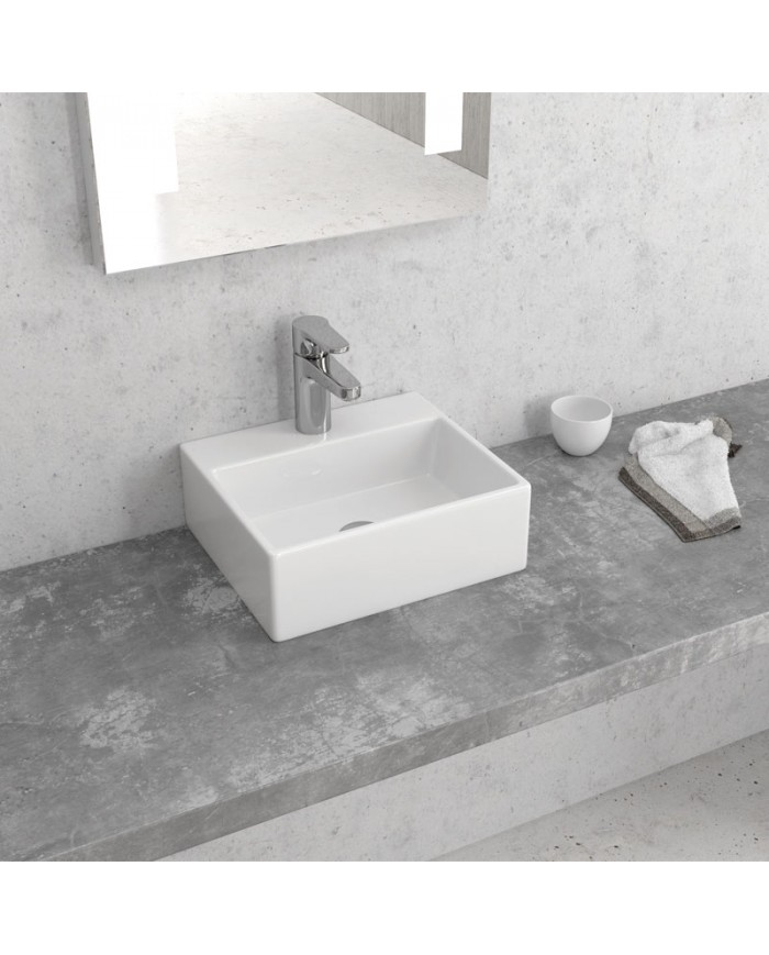 Νιπτήρας Μπάνιου Πορσελάνης Eπικαθήμενος  2029 Karag 33x29x11cm