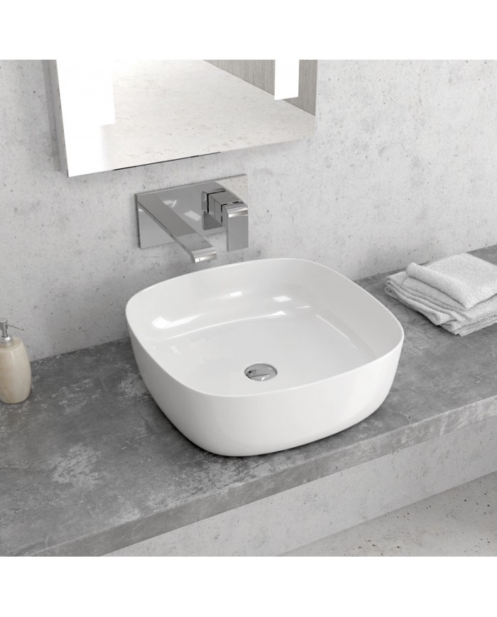 Porcelain Bathroom Sink Countertop LT 2144 Karag 41x41x15cm