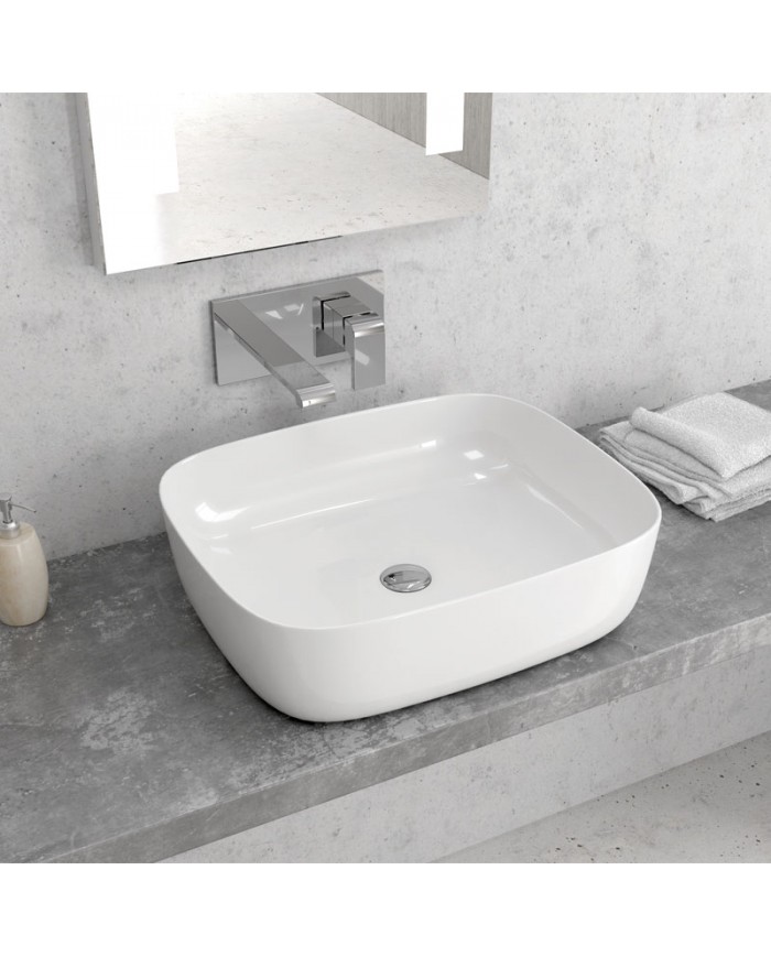 Porcelain Bathroom Sink Countertop LT 2143 Karag 49x39.5x15cm
