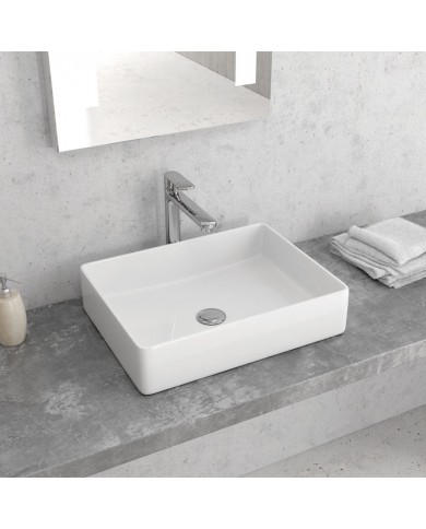 Νιπτήρας Μπάνιου Πορσελάνης Eπικαθήμενος LT 2178-S Karag 47x36x11cm