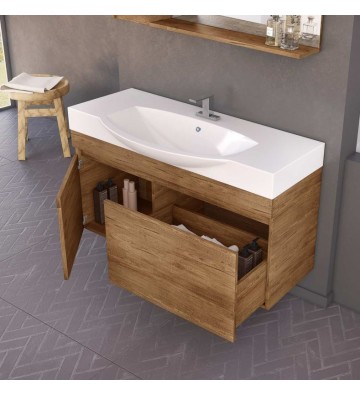 Bathroom Furniture Drop Senso 85 Hanging Furniture Stand, Sink, Mirror