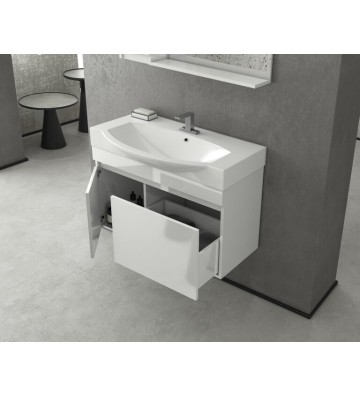 Bathroom Furniture Drop Senso 85 Hanging Furniture Stand, Sink, Mirror