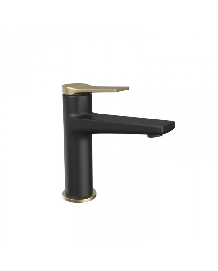 Washbasin faucet black with matte gold Andare Nero Bronze WNW168073PA-B Karag