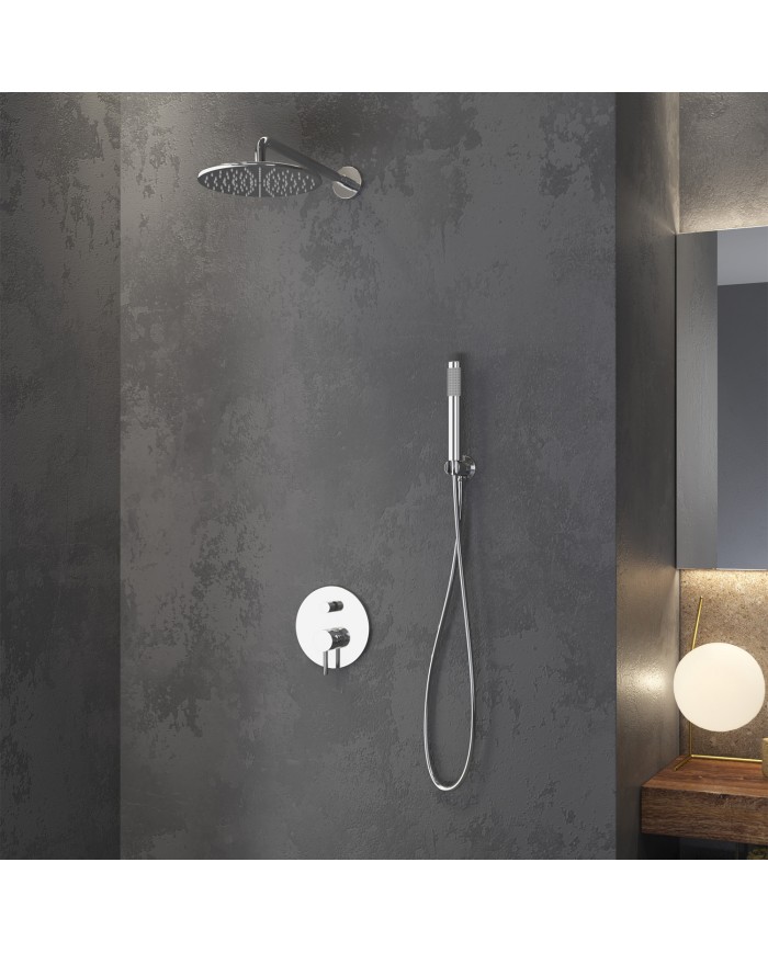 Built-in Complete Bathroom Set Artemis Cromo 2 Outlet Mixer & Bell & Telephone with Stand SO510-C KARAG