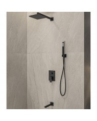 Σετ μπαταρίας εντοιχισμού ντους DELOS Nero CFT205 KARAG