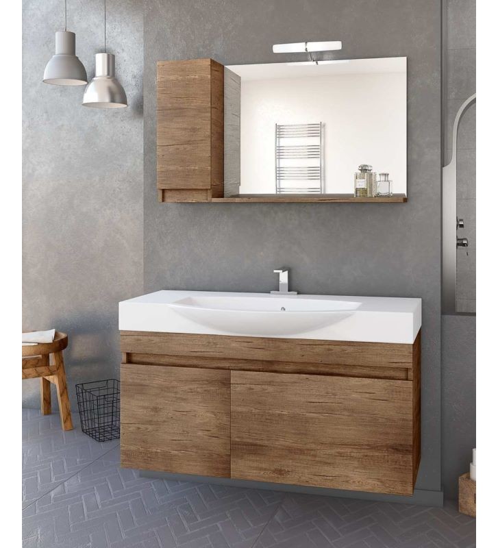 Bathroom Furniture Drop Senso 105 Hanging Furniture Stand, Washbasin, Mirror