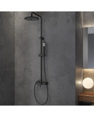 Extendable Shower Column with Battery & Bell & Telephone Artemis Nero CF 031M Karag
