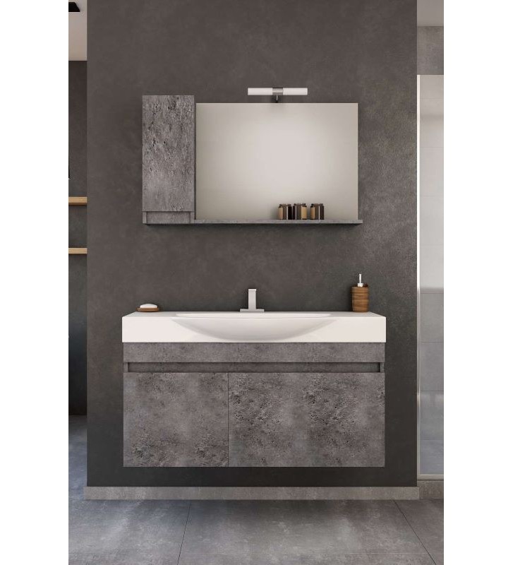 Bathroom Furniture Drop Senso 105 Hanging Furniture Stand, Washbasin, Mirror