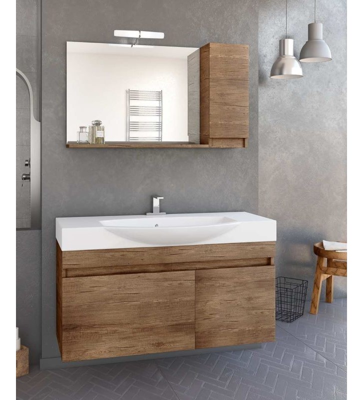 Bathroom Furniture Drop Senso 105 Hanging Furniture Stand, Washbasin, Mirror