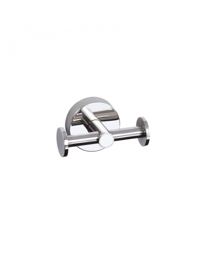 Άγκιστρο μπάνιου διπλό Uno 1222 Χρωμέ Karag